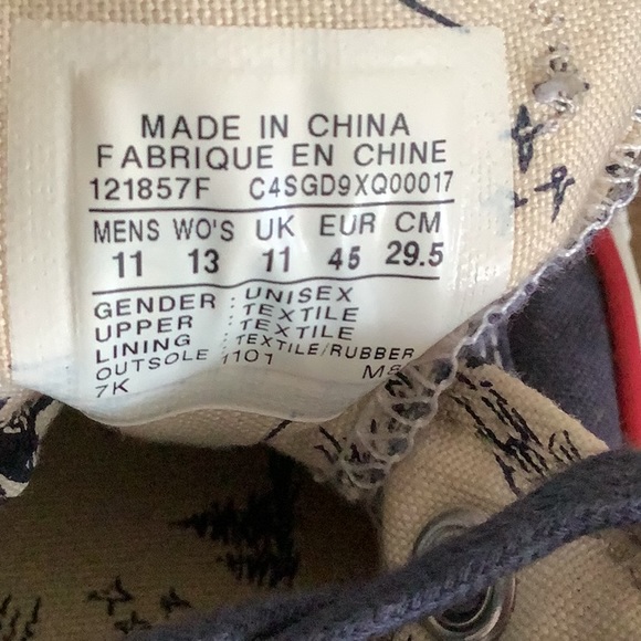 Converse All Star Sneaers Men’s 11 - Picture 6 of 9